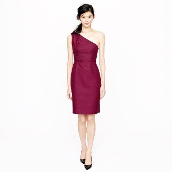 👗NEW 10 JCrew Misha short dress silk bridesmaid formal purple Cotton Cady Large - Picture 1 of 3